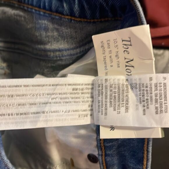 Abercrombie & Fitch high-rise Mom, jeans and long sleeve shirt bundle NWT - Picture 7 of 8